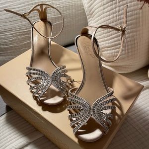 Jewel by Badgley Mischka Ocean Kitten Heel Sandal Size 6.5